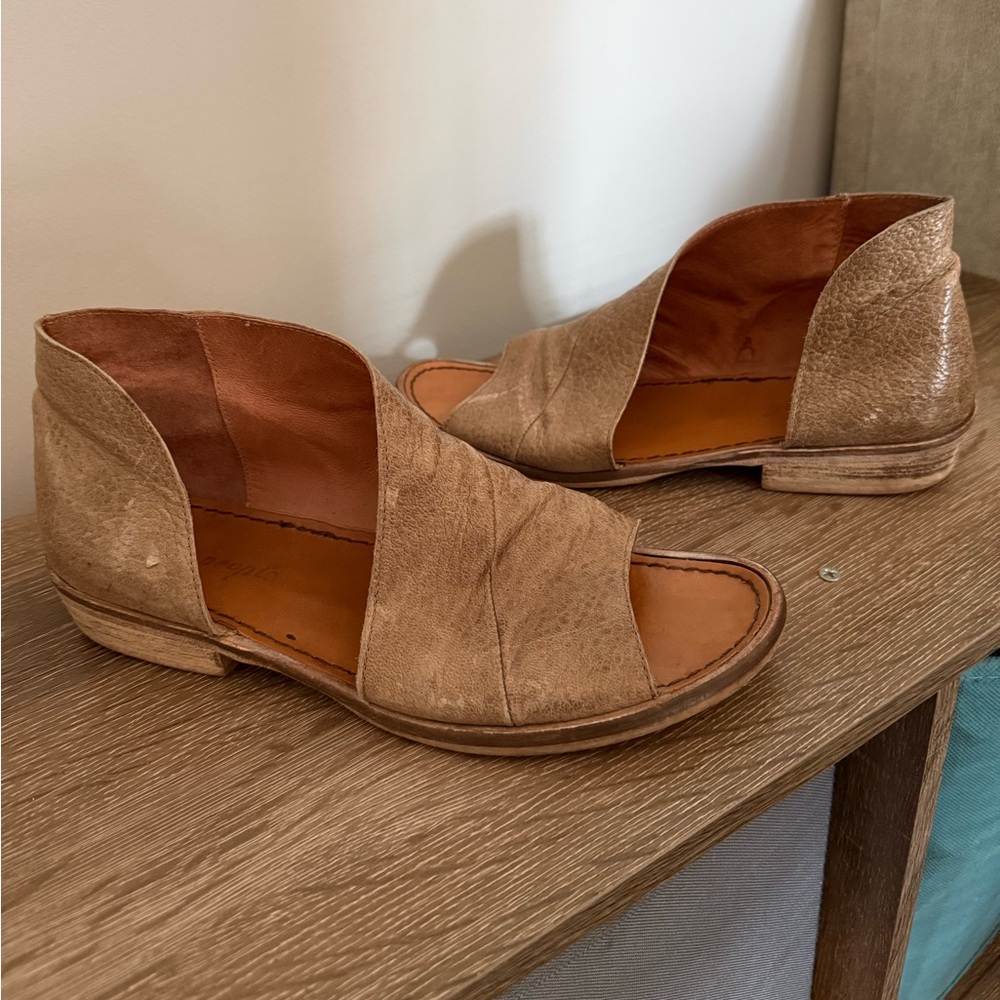 Free People Leather Bohemian Mont Blanc Spring Sandals 39